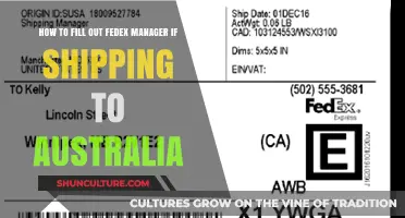 Shipping to Australia: Filling Out FedEx Forms Accurately