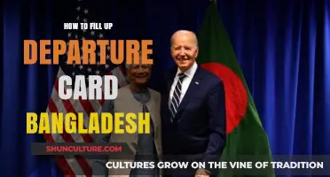 Complete Your Bangladesh Departure Card: A Quick and Easy Guide