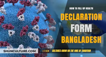 Complete Your Bangladesh Health Declaration Form: A Step-by-Step Guide