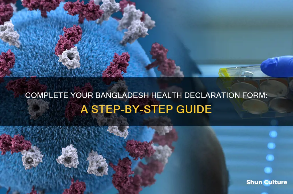 how to fill up health declaration form bangladesh