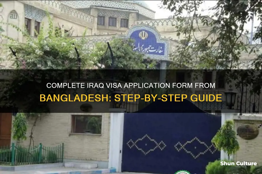 how to fill up iraq visa application form bangladesh