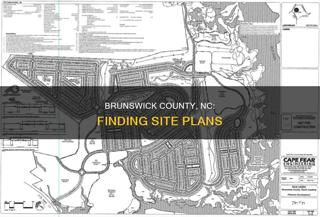 how to find a brunswick county nc site plan