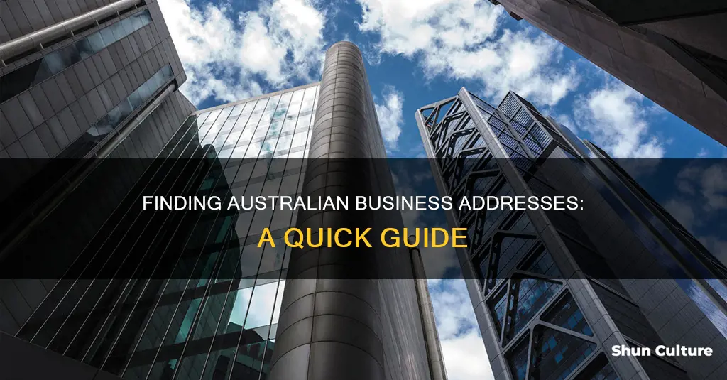 how to find a business address in australia