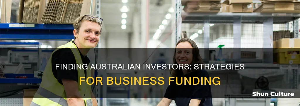 how to find a business investor in australia