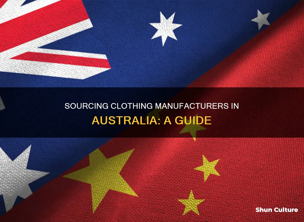 how to find a clothing manufacturer in australia