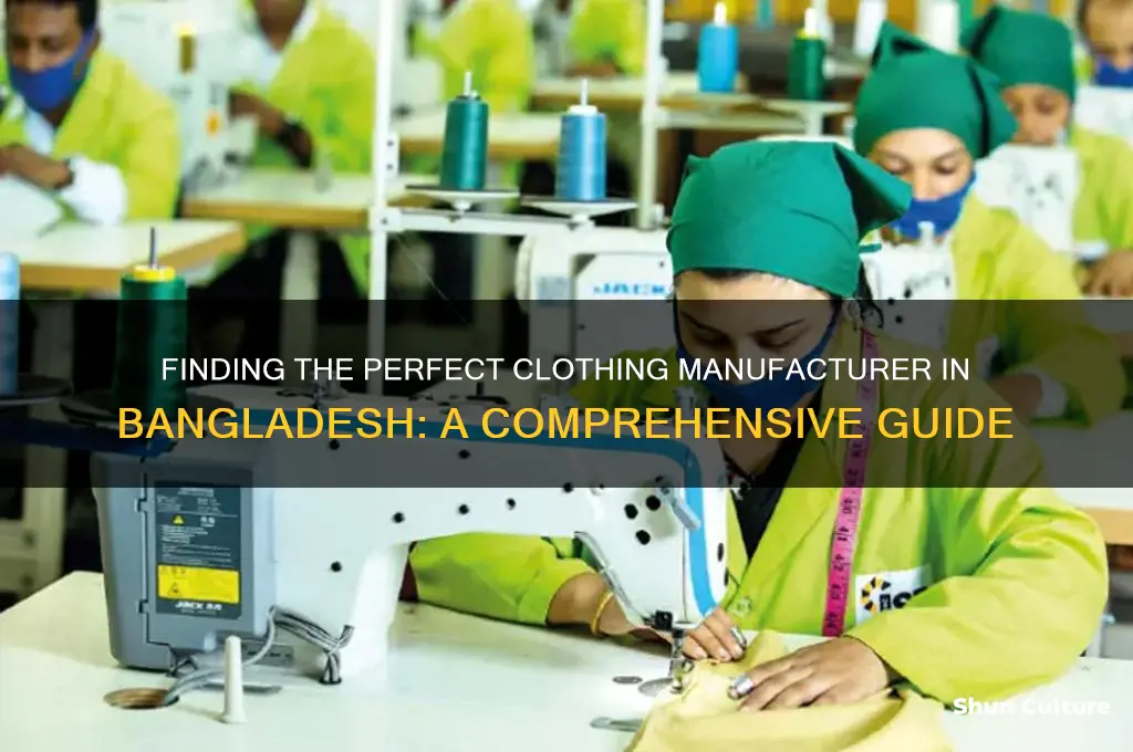 how to find a clothing manufacturer in bangladesh