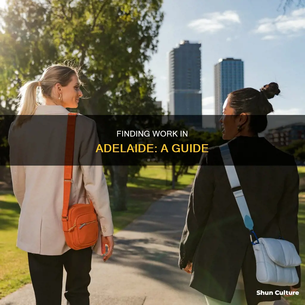 how to find a job in adelaide australia