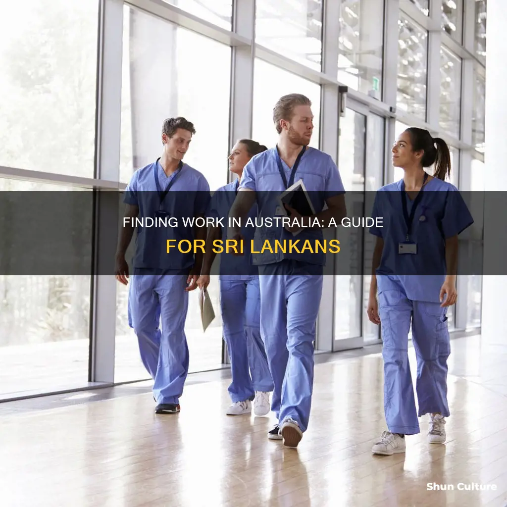 how to find a job in australia from sri lanka