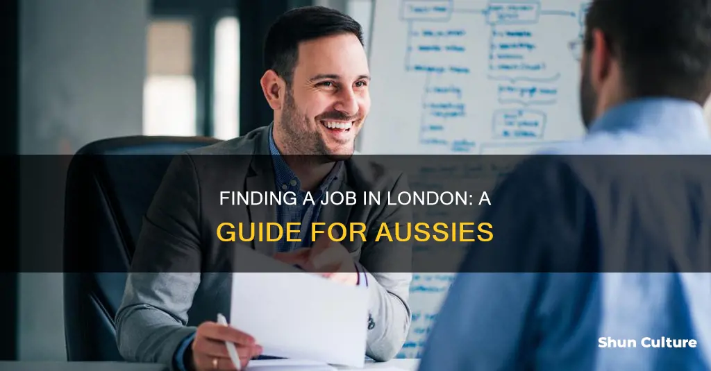 how to find a job in london from australia