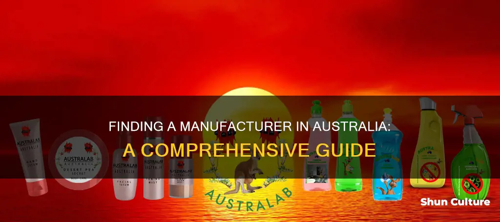 how to find a manufacturer australia