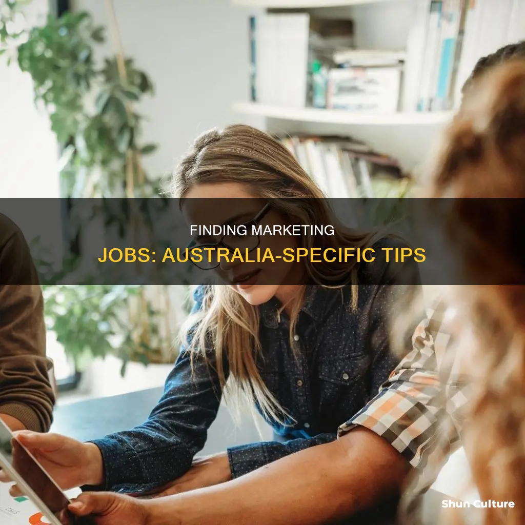how to find a marketing job in australia