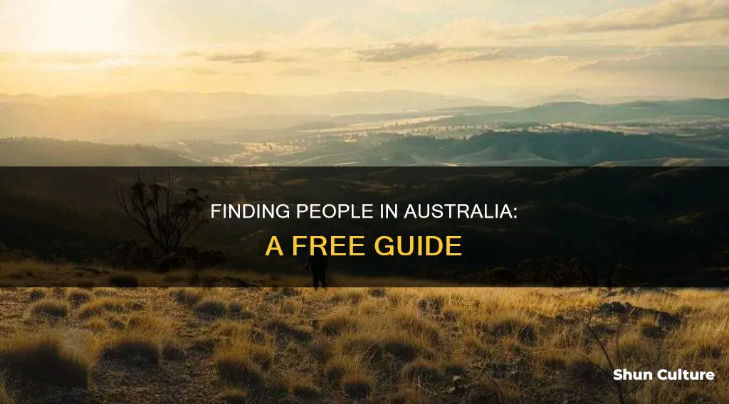 how to find a person for free in australia