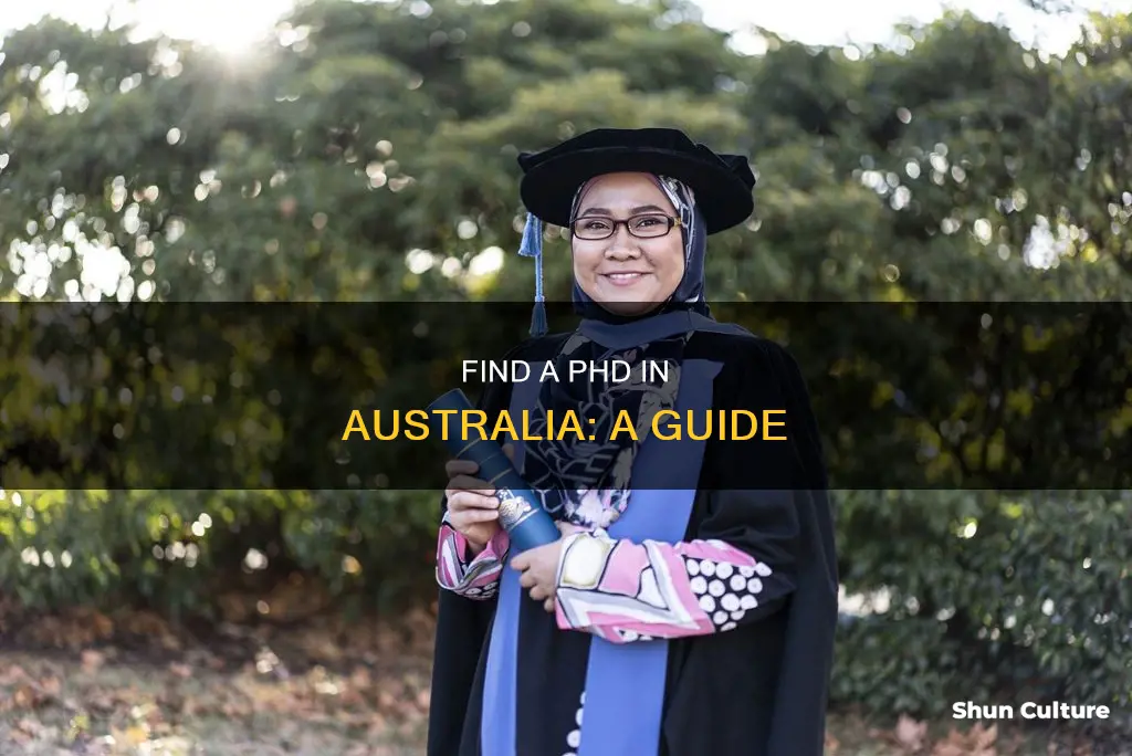 how to find a phd in australia