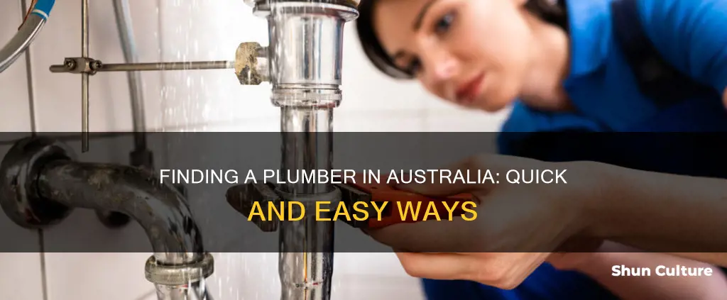 how to find a plumber in australia