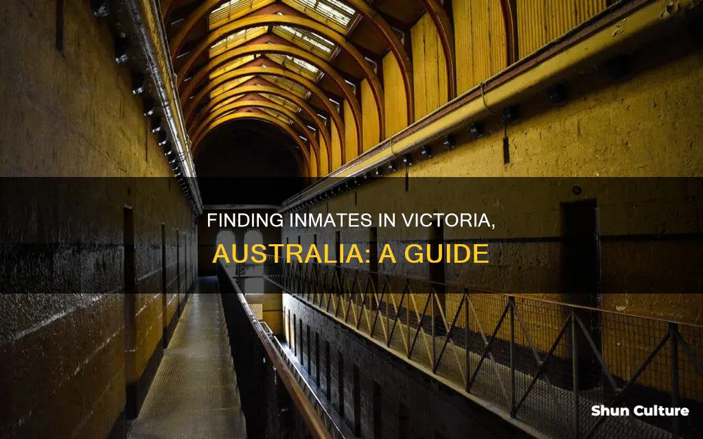 how to find a prisoner in victoria australia