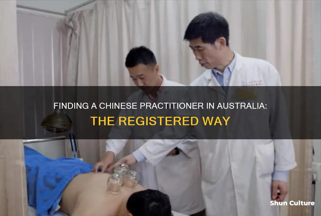 how to find a registered chinese practitioner in australia