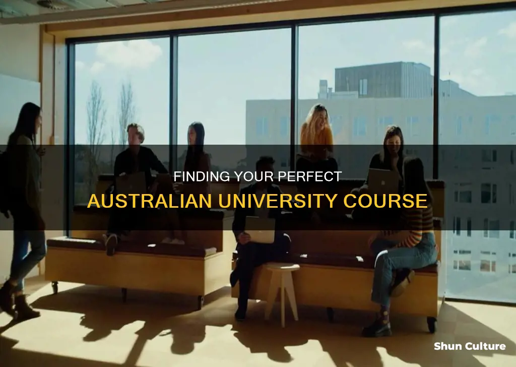 how to find a university course in australia