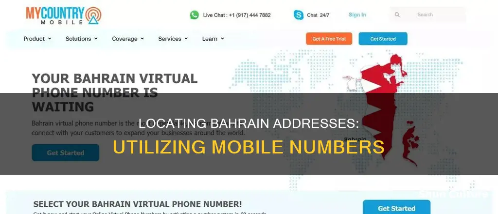 how to find address using mobile number in bahrain