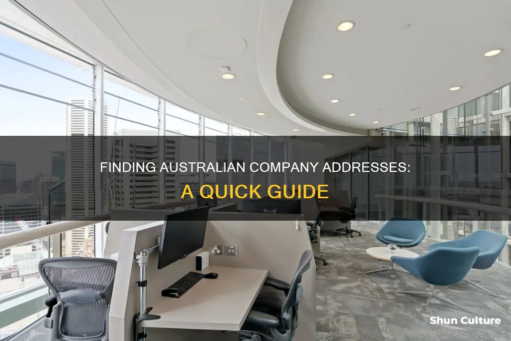 how to find australian company address
