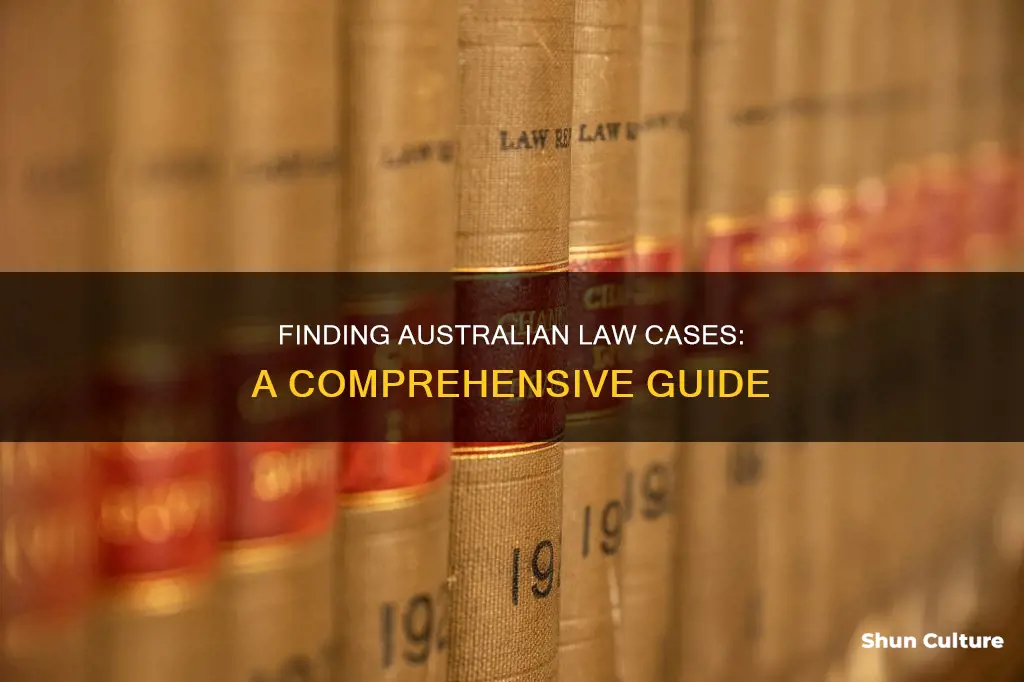 how to find australian law cases