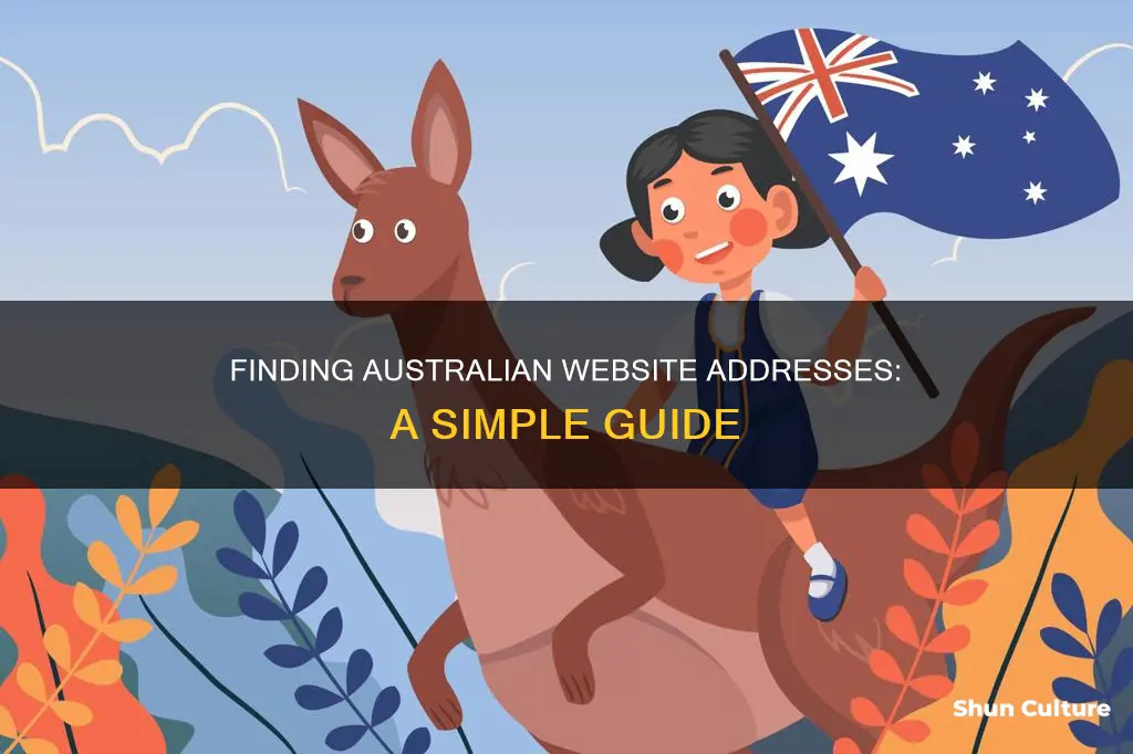 how to find australian website address