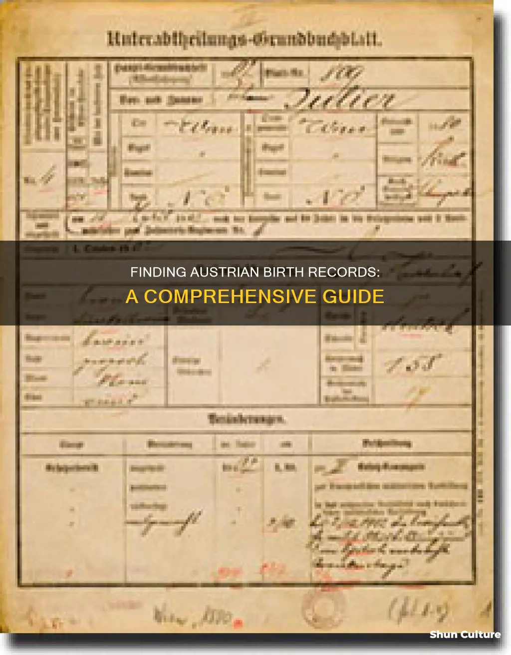 how to find austrian birth records