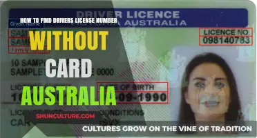 Finding Your Australian Driver's License Number Without a Card