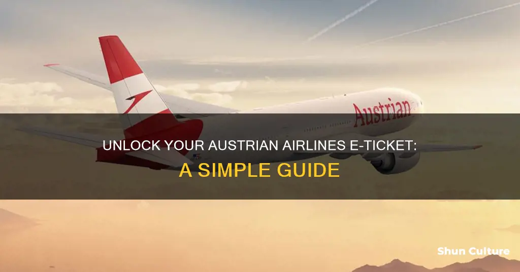 how to find e-ticket number austrian airlines