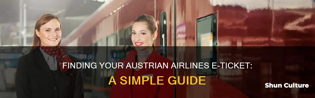 how to find e-ticket number austrian airlines