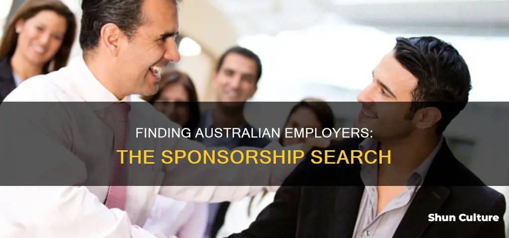 how to find employer sponsorship in australia