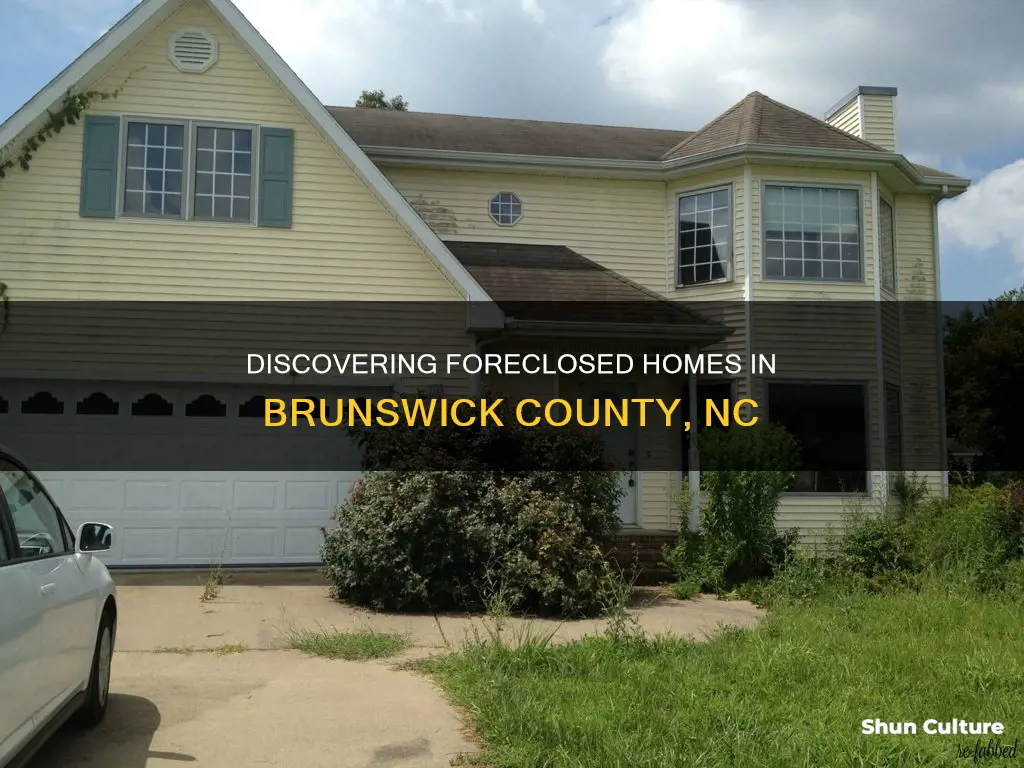 how to find foreclosed homes in brunswick county nc