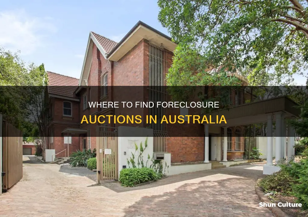 how to find foreclosure auctions australia