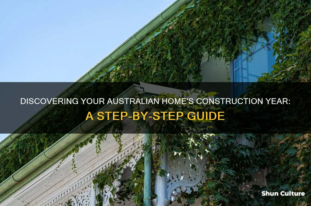 how to find house built year australia