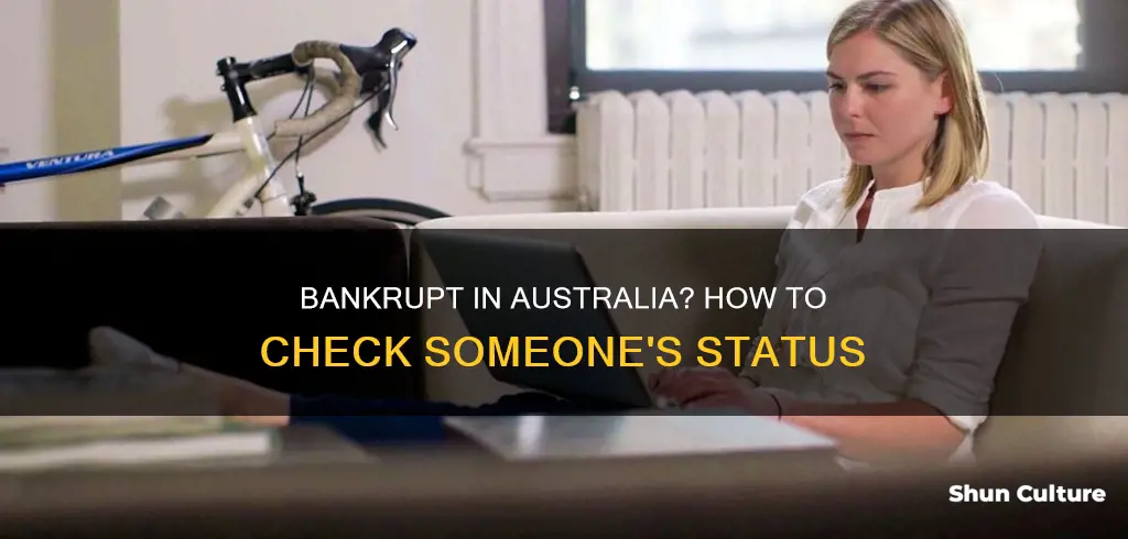 how to find if someone is bankrupt in australia