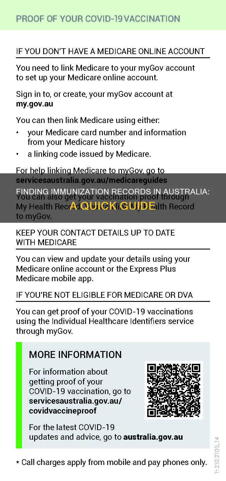 how to find immunization records australia