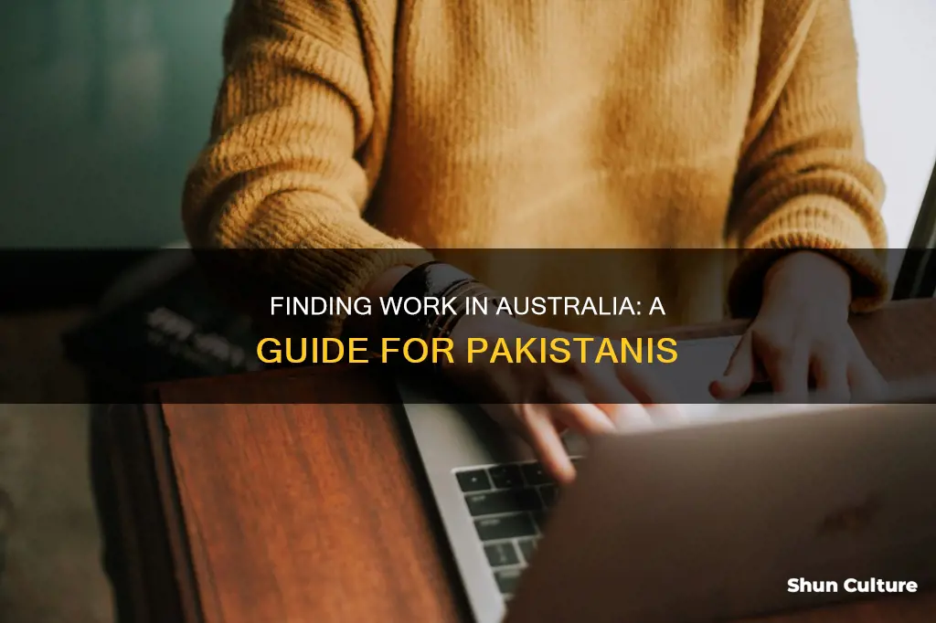 how to find job in australia from pakistan
