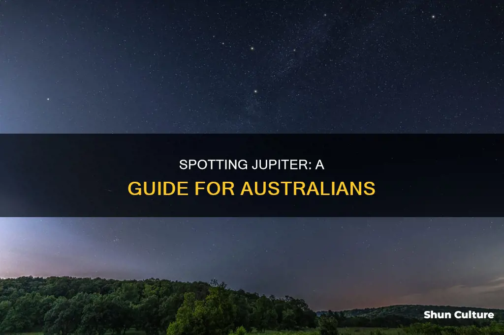 how to find jupiter in australia