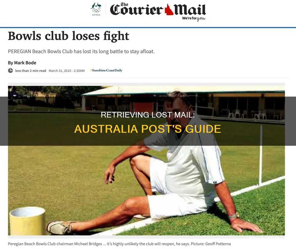 how to find lost mail australia post