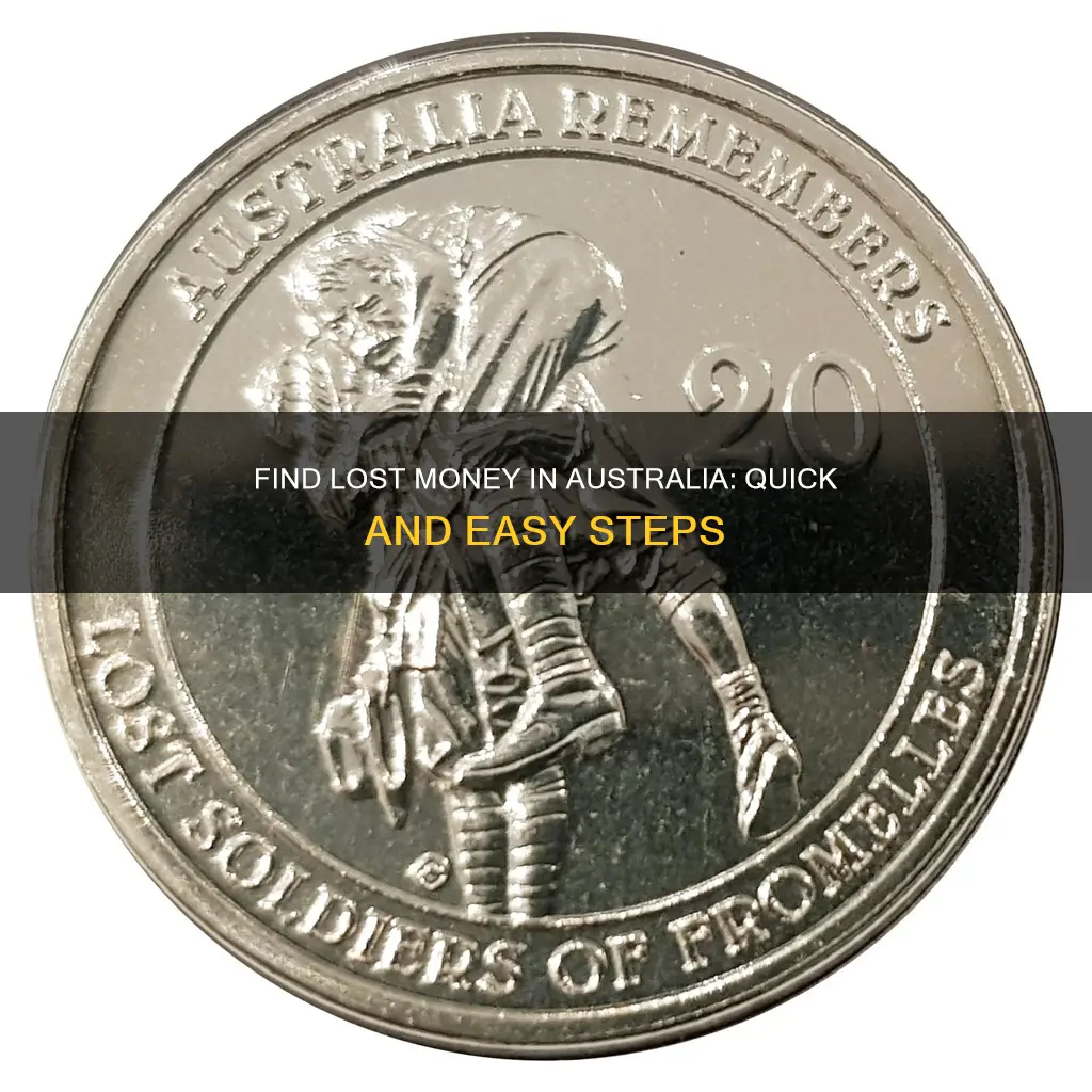 how to find lost money australia