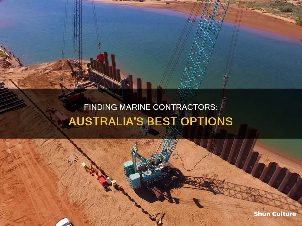how to find marine contractors in australia