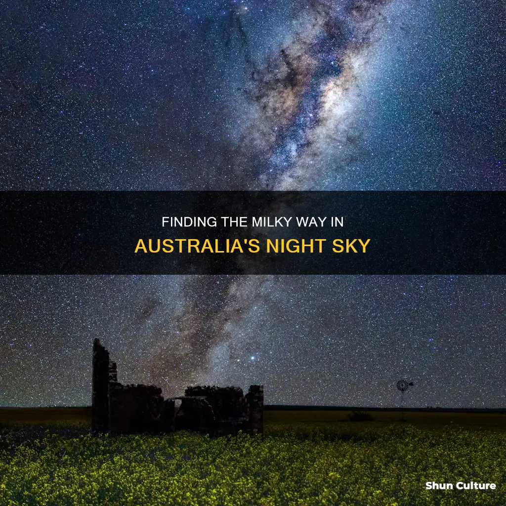 how to find milky way australia