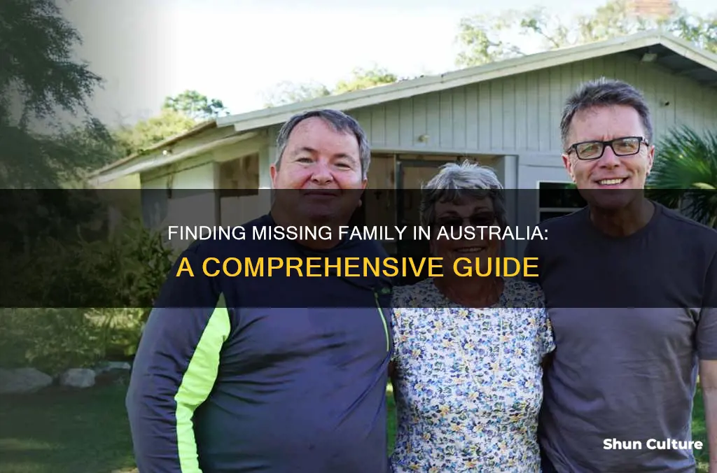 how to find missing family members in australia