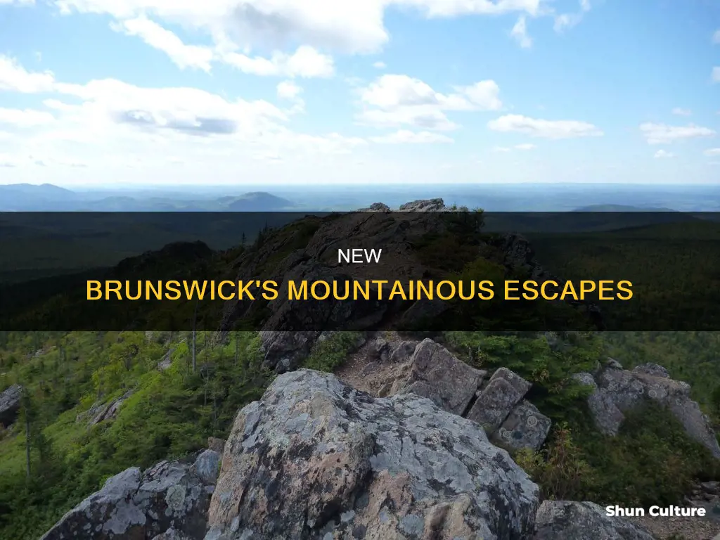 how to find mountains near new brunswick