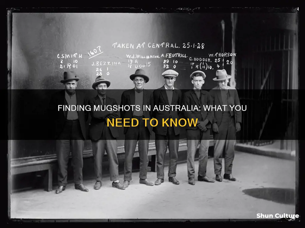 how to find mugshots in australia