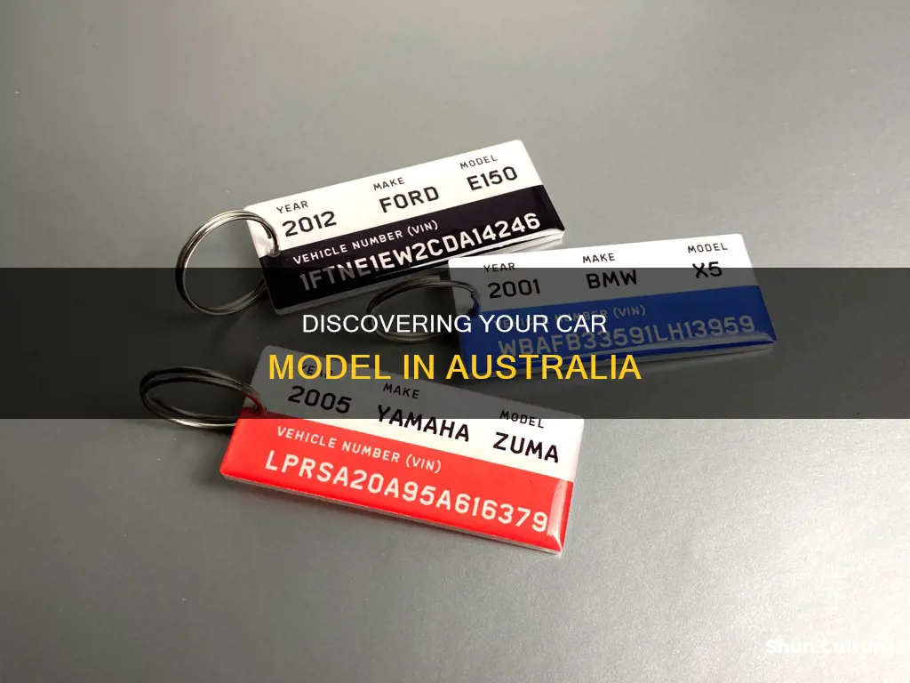 how to find my car model australia