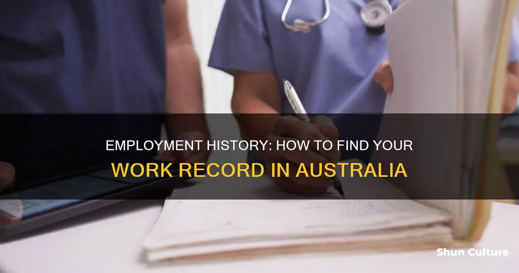 how to find my employment history australia