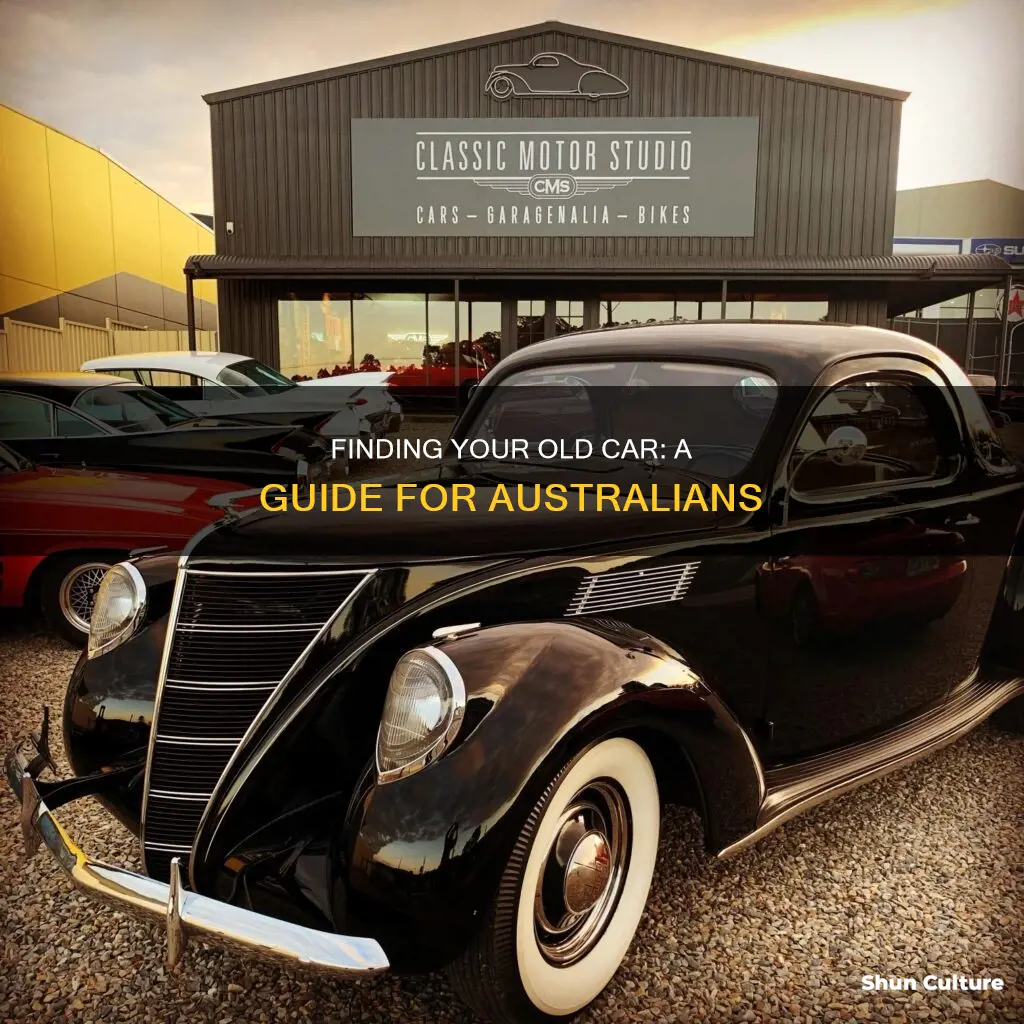 how to find my old car in australia