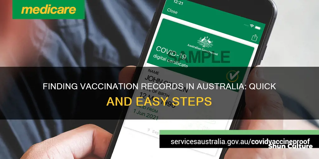 how to find my vaccination records australia