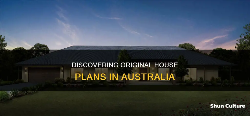 how to find original house plans australia