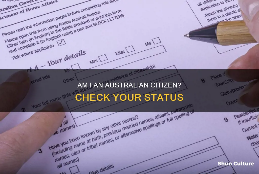 how to find out if I am an australian citizen